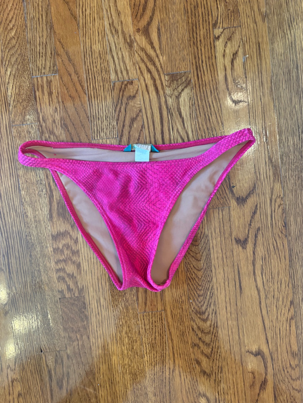 Cia. Maritima Brazilian Women's Hot Pink Bikini Bottom - Classic Low-Rise Swim